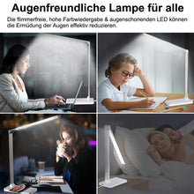 Lade das Bild in den Galerie-Viewer, Multifunktionale Schreibtischlampe mit kabellosem Ladegerät, USB-Ladeanschluss, Auto-Off-Timer, 5 Farben 5 Helligkeitsstufen Dimmbar (Pink)