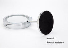 Lade das Bild in den Galerie-Viewer, Eleganter Kosmetikspiegel mit LED-Licht, Einstellbare Farbtemperatur, Drehbar und mit 5-facher Vergrößerung, 7 Zoll