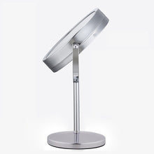 Lade das Bild in den Galerie-Viewer, Eleganter Kosmetikspiegel mit LED-Licht, Einstellbare Farbtemperatur, Drehbar und mit 5-facher Vergrößerung, 7 Zoll