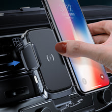 Lade das Bild in den Galerie-Viewer, Auto Handyhalterung mit Qi Ladefunktion 15W Kabelloses Schnellladegerät Automatischer Schließ-/Öffnungsfunktion
