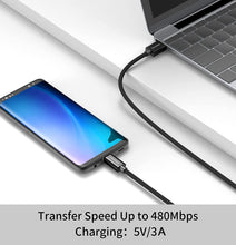 Lade das Bild in den Galerie-Viewer, 3 Stück USB C Typ C Ladekabel [0.5M+1M+3M], haltbares Nylon geflochtenes Datenkabel für Samsung Huawei usw.
