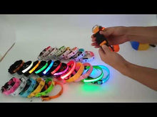 Laden und Abspielen von Videos im Galerie-Viewer, Leuchthalsband für Hunde, wiederaufladbares LED Halsband, Haustierhalsband, LED-Licht für Haustiere
